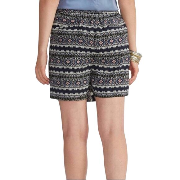 Cato Plus Size 18W Aztec Print Skort Pull-On Shorts Black White Peach - Picture 2 of 6